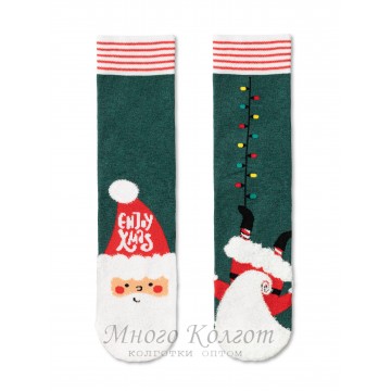 Diwari новогодние носки с пушистой нитью «Enjoy Xmas»
